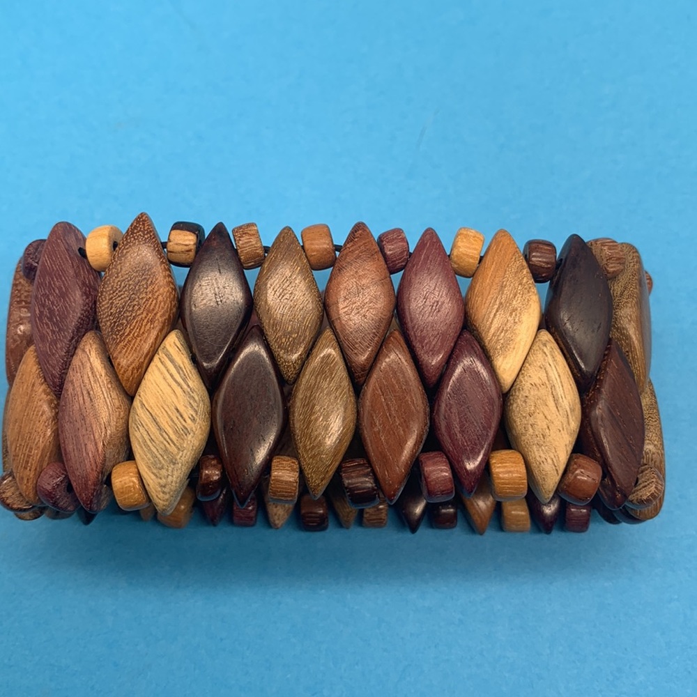 Wooden bracelets,bangle,stretch,link and beads - Picture 6 of 8